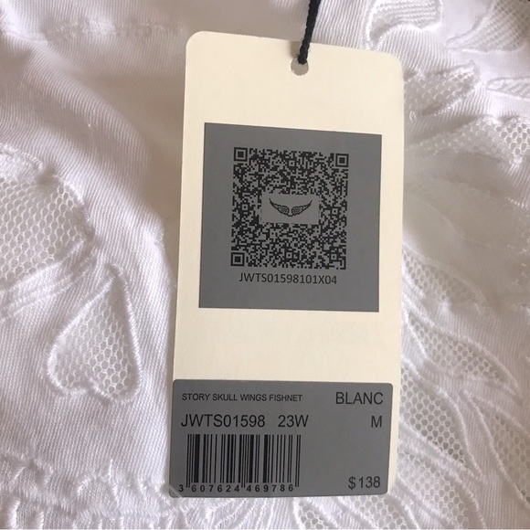 ZADIG & VOLTAIRE Story Fishnet Skill T Shirt - Picture 11 of 11